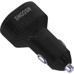 شارژر فندکی فست و PD دو پورت Shoosh مدل SH-806 67.5W - مشکی - SMO - تصویر 4