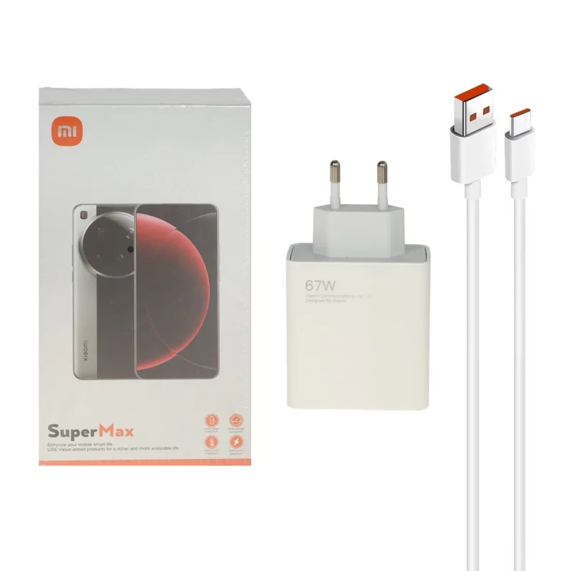 شارژر دیواری فست تک پورت Xiaomi مدل SuperMax DY-12-EZ 67W - سفید - به همراه کابل شارژ MMS - Type-C (گارانتی شش ماهه YA) - تصویر 2