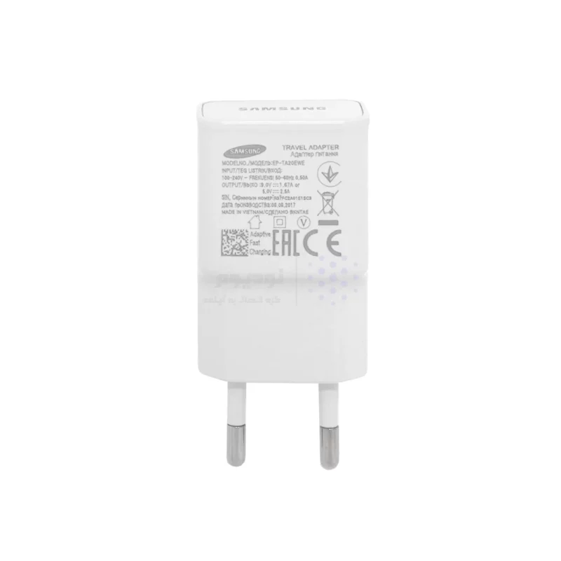 شارژر دیواری فست تک پورت Samsung S7 به همراه کابل شارژ اندروید - سفید (پک دار) (گارانتی شش ماهه نیکان همراه) - تصویر 3