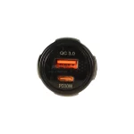 شارژر فندکی PD و فست دو پورت V-Smart مدل VS-17 55W - مشکی - BSA - تصویر 4