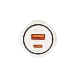 شارژر فندکی PD و فست دو پورت V-Smart مدل VS-17 55W - سفید - BSA - تصویر 5