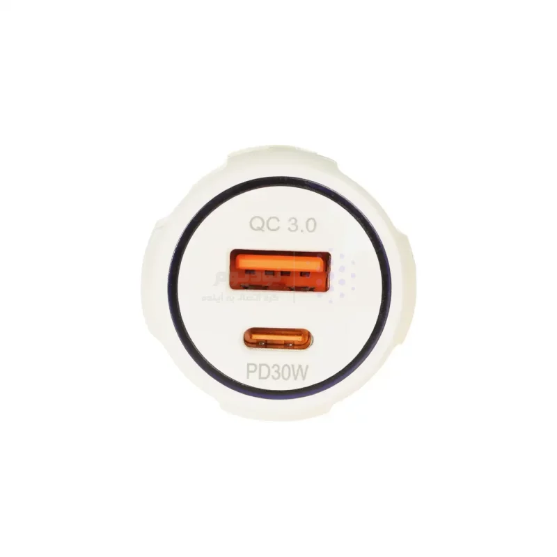 شارژر فندکی PD و فست دو پورت V-Smart مدل VS-17 55W - سفید - BSA - تصویر 5