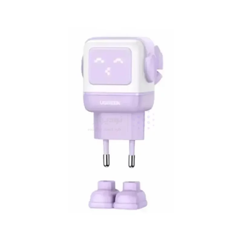 شارژر دیواری PD و فست سه پورت UGREEN مدل Robot Gan Uno RG CD361 65W - بنفش (گارانتی 18 ماهه آسان پیشرو)(35291) - تصویر 3