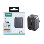 شارژر دیواری PD و فست سه پورت UGREEN مدل CD314 30W - مشکی (گارانتی 18 ماهه آسان پیشرو)(15290)