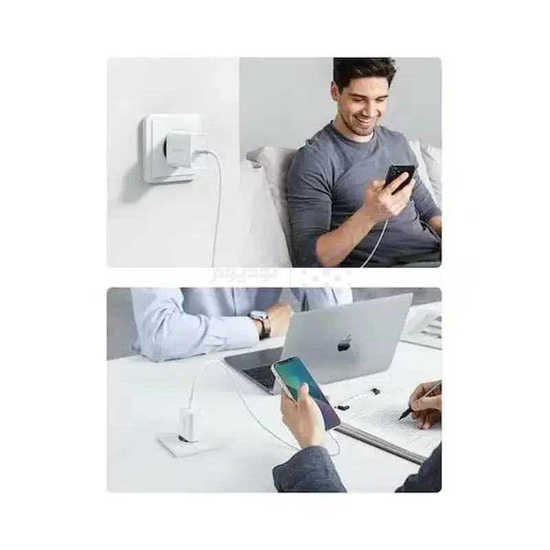 شارژر دیواری PD و فست تک پورت UGREEN مدل CD137 20W به همراه کابل شارژ Type-C To Lightning - سفید (گارانتی 18 ماهه آسان پیشرو)(50698) - تصویر 4