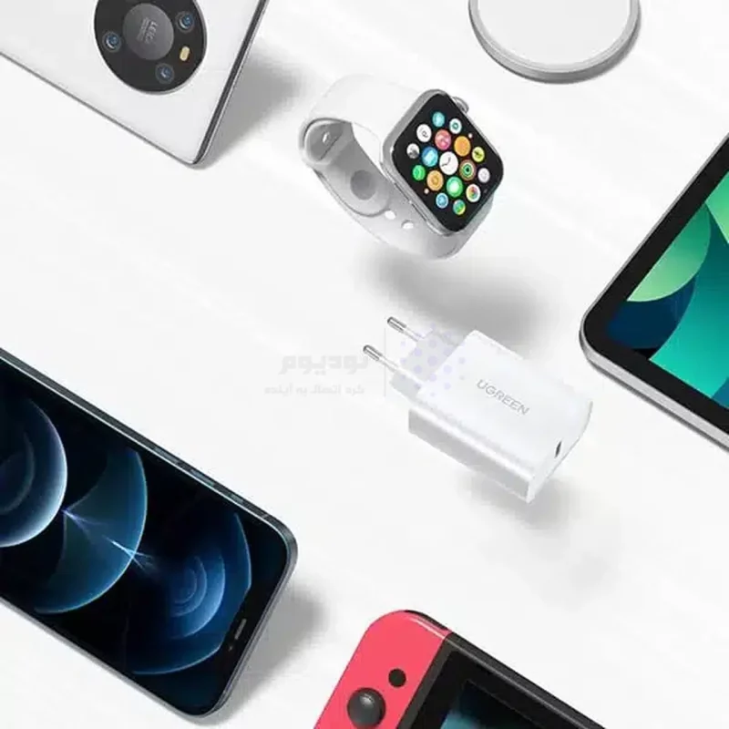 شارژر دیواری PD و فست تک پورت UGREEN مدل CD137 20W - مشکی (گارانتی 18 ماهه آسان پیشرو)(10191) - تصویر 12