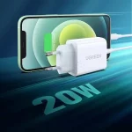 شارژر دیواری PD و فست تک پورت UGREEN مدل CD137 20W - مشکی (گارانتی 18 ماهه آسان پیشرو)(10191) - تصویر 6