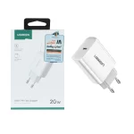 شارژر دیواری PD و فست تک پورت UGREEN مدل CD137 20W - سفید (گارانتی 18 ماهه آسان پیشرو)(60450)