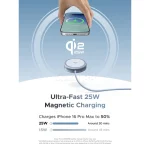 شارژر وایرلس UGREEN مدل MagFlow W753 25W - آبی روشن (گارانتی 18 ماهه آسان پیشرو)(55959) - تصویر 3