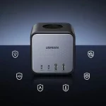 چندراهی برق و شارژر رومیزی UGREEN مدل DigiNest Cube (2C2A) CD268 65W - مشکی (گارانتی 18 ماهه آسان پیشرو)(60113) - تصویر 9