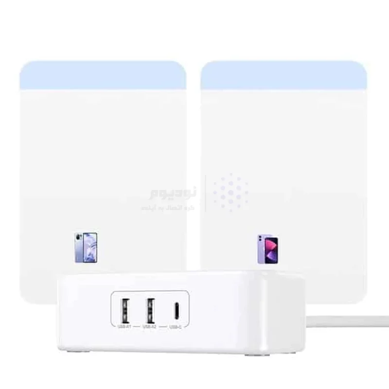 چندراهی برق و شارژر رومیزی UGREEN مدل DigiNest Life (2A1C) CD280 30W - سفید (گارانتی 18 ماهه آسان پیشرو)(50683) - تصویر 7