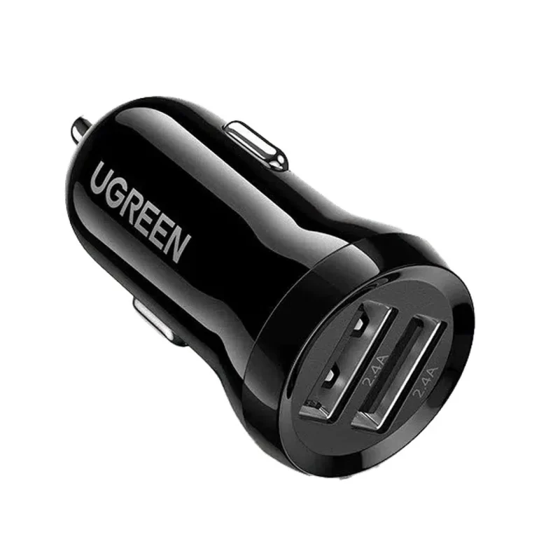 شارژر فندکی فست دو پورت UGREEN مدل ED018 12W - مشکی (گارانتی 18 ماهه آسان پیشرو)(50875) - تصویر 2