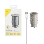 شارژر فندکی PD و فست دو پورت Shell مدل CCT006CC 30W - طوسی (گارانتی متین)
