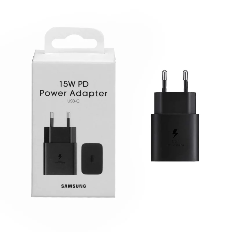 شارژر دیواری فست و PD تک پورت SAMSUNG مدل T1510 15W - مشکی کد 1 - تصویر 2