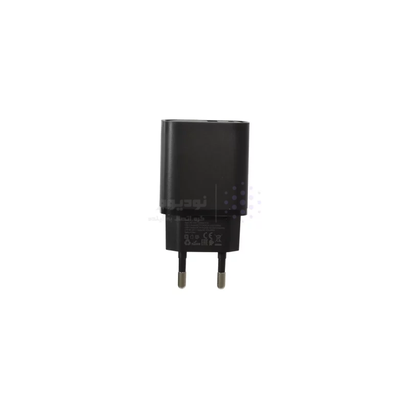 شارژر دیواری فست و PD دو پورت +Lindos مدل LN-CH50 40W به همراه کابل شارژ Type-C To Lightning - مشکی (گارانتی تعویض یکساله شرکتی) - تصویر 3