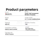 هولدر و شارژر وایرلس گوشی موبایل Yesido مدل C307 - مشکی (گارانتی 18 ماهه تعویض نیکان همراه) - تصویر 5