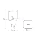 شارژر دیواری فست و PD تک پورت Baseus مدل Super Si 1C 20W - سفید (گارانتی 24 ماهه آونگ) - تصویر 4