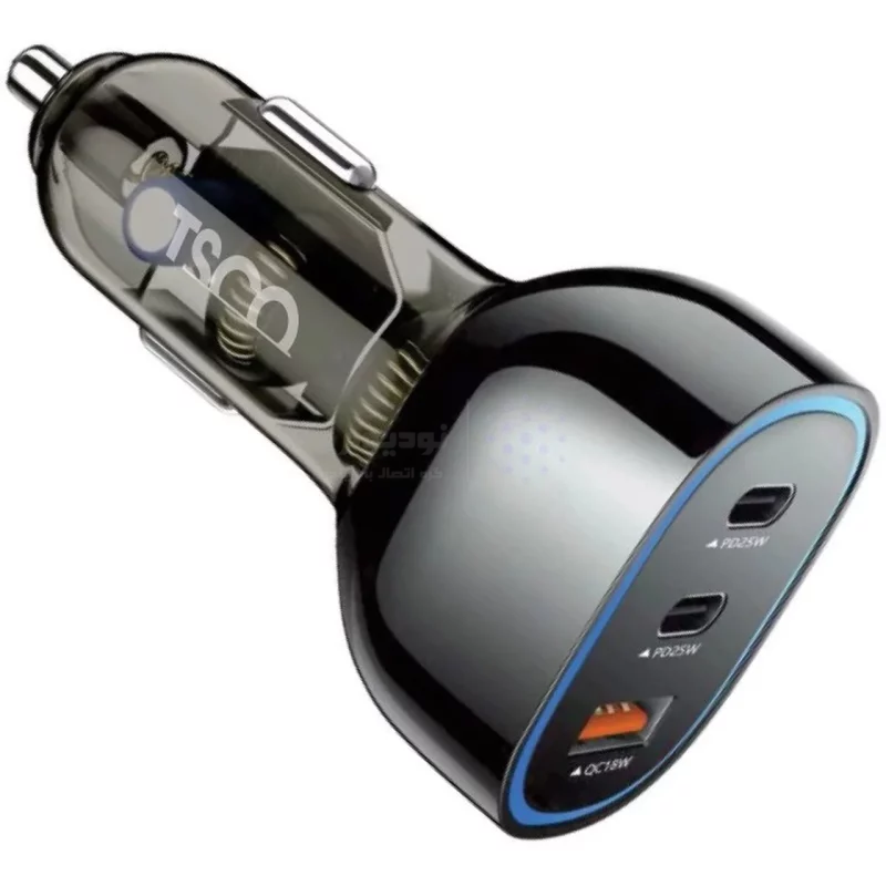 شارژر فندکی PD و فست سه پورت TSCO مدل TCG 46 68W - مشکی (گارانتی 12 ماهه تسکو) - تصویر 4
