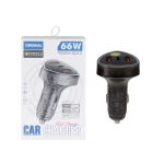 شارژر فندکی PD وفست سه پورت مدل ZF120 66W - مشکی - YSP