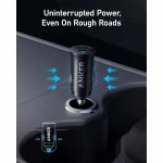 شارژر فندکی فست دو پورت ANKER 30W مدل A2741H11 و تکنولوژی IQ3 - مشکی (گارانتی 18 ماهه شرکتی) - تصویر 4