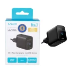 شارژر دیواری فست تک پورت ANKER مدل A2643G11 45W و تکنولوژی IQ3 - مشکی (گارانتی 18 ماهه شرکتی)