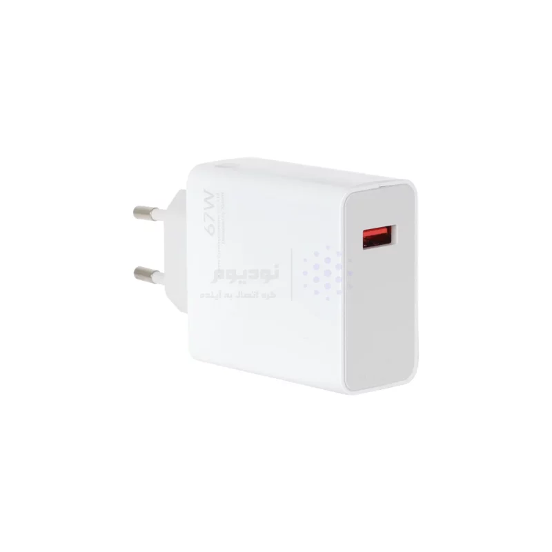 شارژر دیواری فست تک پورت Xiaomi مدل MDY-11-EZ 67W - سفید - MN - تصویر 4
