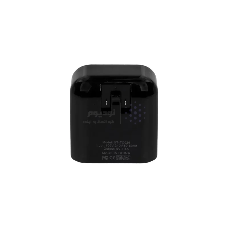 شارژر دیواری فست سه پورت NITU مدل TC026 به همراه کابل شارژ اندروید - مشکی (گارانتی 18 ماه تعویض نیکان همراه) - تصویر 5