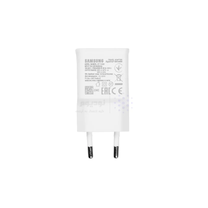 شارژر دیواری فست تک پورت Samsung مدل EP-TA200 15W - سفید (گارانتی پارتیان پایا) - تصویر 3