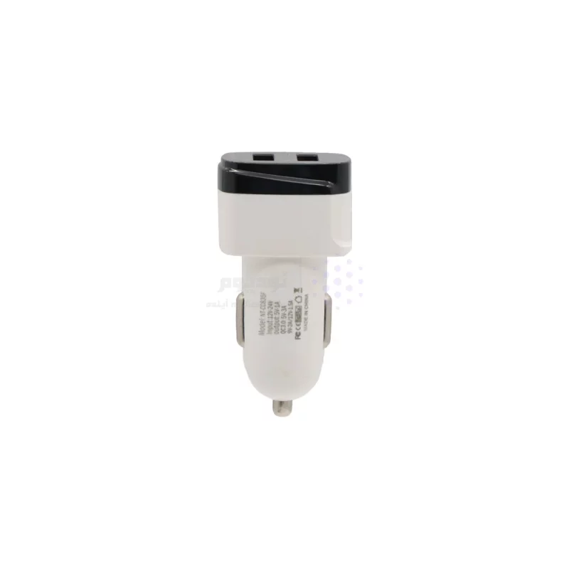شارژر فندکی 12W فست دو پورت NITU مدل NT-CC835F به همراه کابل شارژ اندروید - سفید مشکی (گارانتی 18 ماه تعویض نیکان همراه) - تصویر 3
