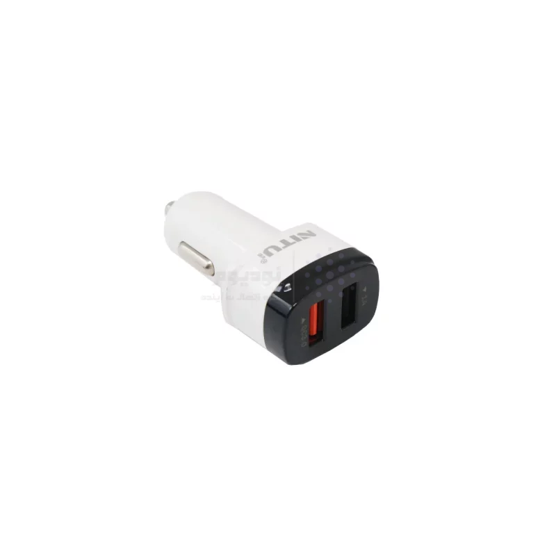 شارژر فندکی 12W فست دو پورت NITU مدل NT-CC835F به همراه کابل شارژ اندروید - سفید مشکی (گارانتی 18 ماه تعویض نیکان همراه) - تصویر 4