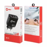 شارژر دیواری سوپر فست و PD دو پورت Miller مدل M-72 38W به همراه کابل شارژ Type-C - مشکی (گارانتی پارتیان پایا) - تصویر 7