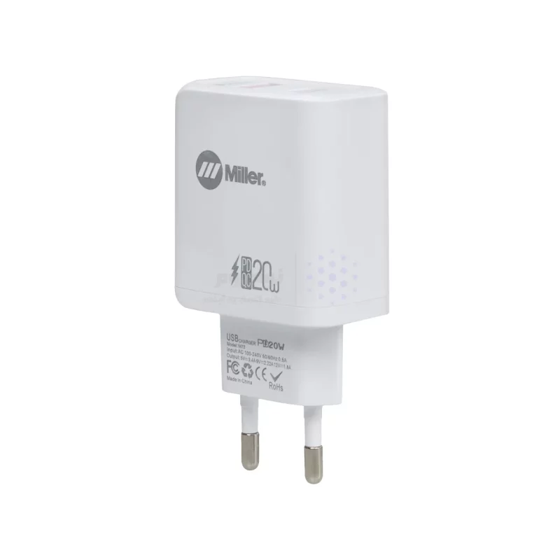 شارژر دیواری سوپر فست و PD دو پورت Miller مدل M-72 38W به همراه کابل شارژ Type-C - سفید (گارانتی پارتیان پایا) - تصویر 4
