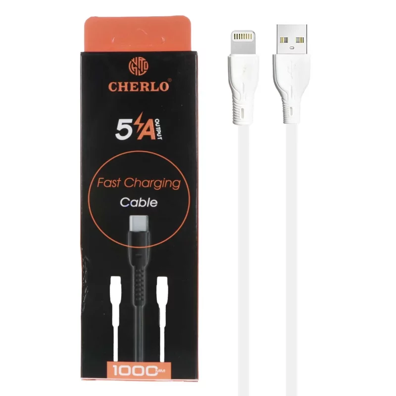 کابل شارژ فست آیفون CHERLO مدل CH-IP09 - سفید - SMO - تصویر 2