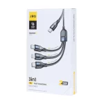 کابل شارژ 1.5 متری فست و PD سه کاره JBQ مدل CA-537 - مشکی (گارانتی یکساله رصاصی) - تصویر 3