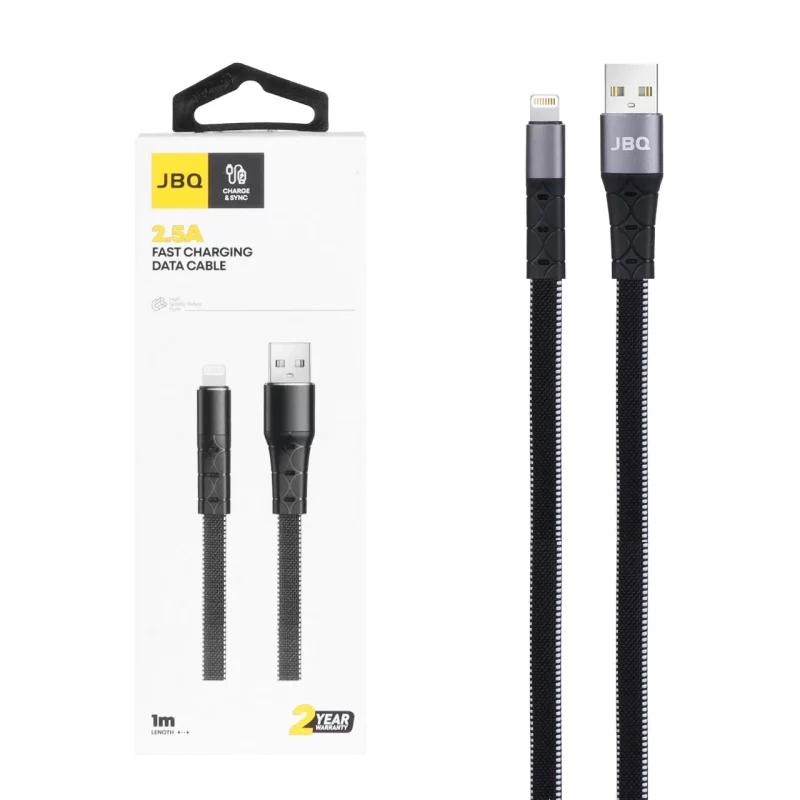 کابل شارژ فست آیفون JBQ مدل CA-620 - مشکی (گارانتی یکساله رصاصی) - تصویر 2