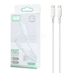 کابل شارژ و دیتا فست 1 متری Earldom Type-C to Type-C مدل EC-171C-C - سفید - تصویر 3