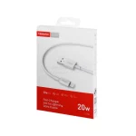 کابل شارژ فست 1.2 متری آیفون TRANYOO مدل T-X11 - سفید (پک جدید) MN - تصویر 5