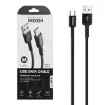 کابل شارژ 1.1 متری فست Shoosh Type-C مدل SH72C - مشکی - SMO