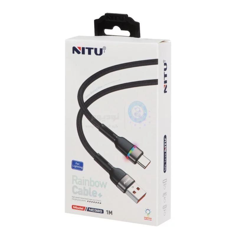 کابل شارژ آیفون NITU مدل NC320 - مشکی (گارانتی 18 ماه تعویض نیکان همراه) - تصویر 3