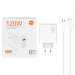 شارژر دیواری ثانیه شمار 120W فست تک پورت Xiaomi مدل MDY-13-EZ به همراه کابل شارژ Type-C - سفید - اصل چین - MMS (گارانتی 6 ماهه YA)