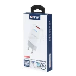 شارژر دیواری فست تک پورت Nitu مدل NT-TC033 به همراه کابل شارژ Type-C - سفید (گارانتی 18 ماه تعویض نیکان همراه) - تصویر 3