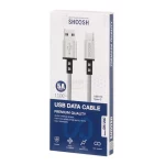 کابل شارژ کنفی 1.1 متری فست Shoosh Type-C مدل SH120C - مشکی - SMO - تصویر 3