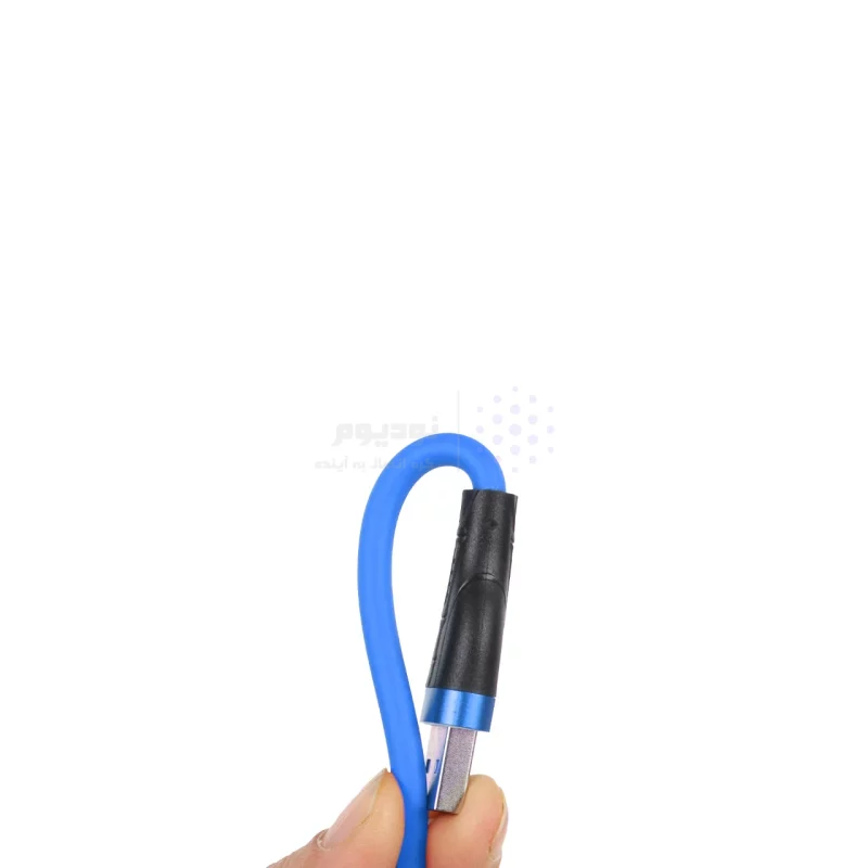 کابل شارژ سیلیکونی 1.1 متری فست Shoosh Type-C مدل +SH140C - آبی - SMO - تصویر 4