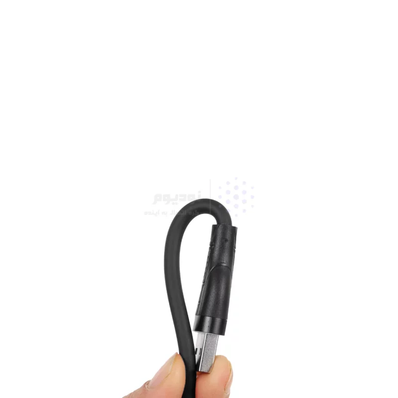 کابل شارژ سیلیکونی 1.1 متری فست Shoosh Type-C مدل +SH140C - مشکی - SMO - تصویر 4