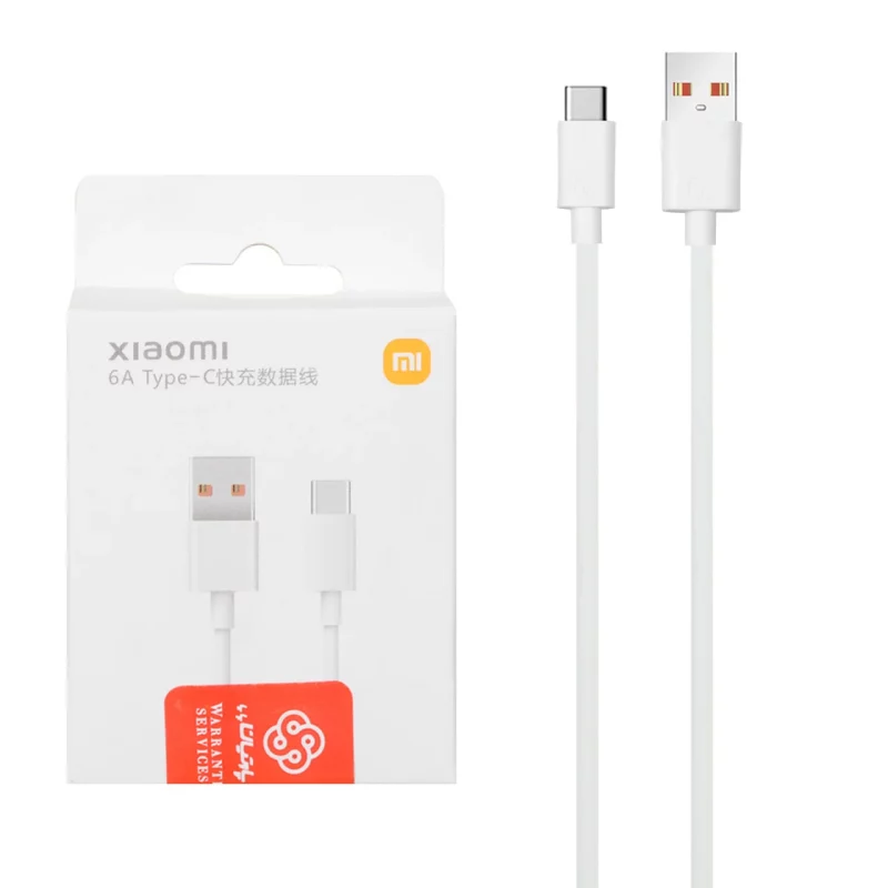 کابل شارژ فست اورجینال Xiaomi Type-C مدل 120W - سفید - پک دار (گارانتی پارتیان پایا) - تصویر 2