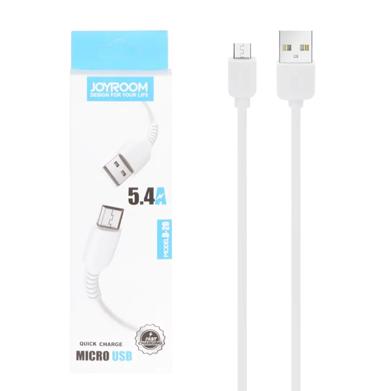 کابل شارژ فست اندروید Joyroom مدل D-20 - سفید - BSA - تصویر 2