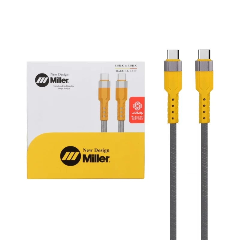 کابل شارژ فست Miller Type-C To Type-C مدل CA-1617 - خاکستری (گارانتی پارتیان پایا) - تصویر 2