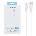کابل شارژ فست آیفون VIPLATINA مدل BC87L 12W - سفید (گارانتی 18 ماه تعویض نیکان همراه)