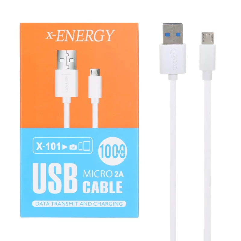 کابل شارژ اندروید X-Energy مدل X-101 - سفید (گارانتی IPM) - تصویر 2
