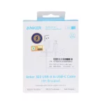 کابل شارژ 0.9 متری ANKER Type-C مدل A81H5H21 - سفید (گارانتی 18ماهه حافظه طلایی ایستا) - تصویر 4